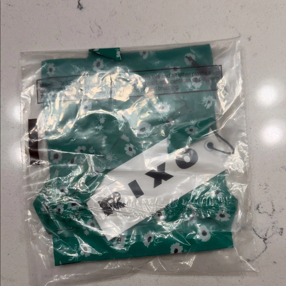 RIXO Green Floral Face Mask